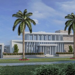 Arena Negra – site photo with palm tree and villa facade near the beach