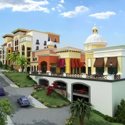 Colorful Mediterranean villa with arcades and balconies — Hugo Coello Architects